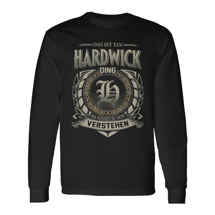 Das Ist Ein Hardwick Ding Hardwick Name Langarmshirts Geschenkideen