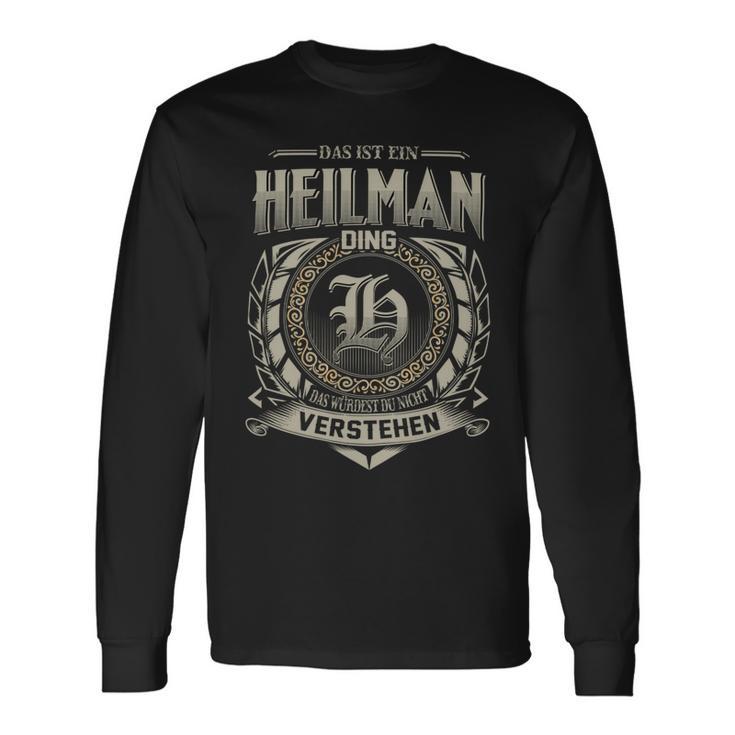 Das Ist Ein Heilman Ding Heilman Name Langarmshirts Geschenkideen