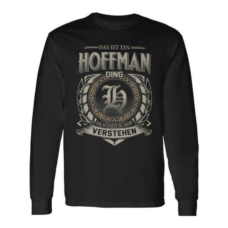 Das Ist Ein Hoffman Ding Hoffman Name Langarmshirts Geschenkideen