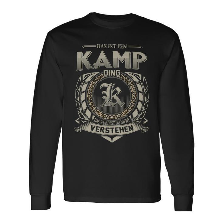 Das Ist Ein Kamp Ding Kamp Name Langarmshirts Geschenkideen