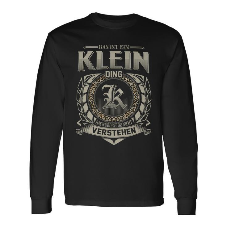 Das Ist Ein Klein Ding Klein Name Langarmshirts Geschenkideen