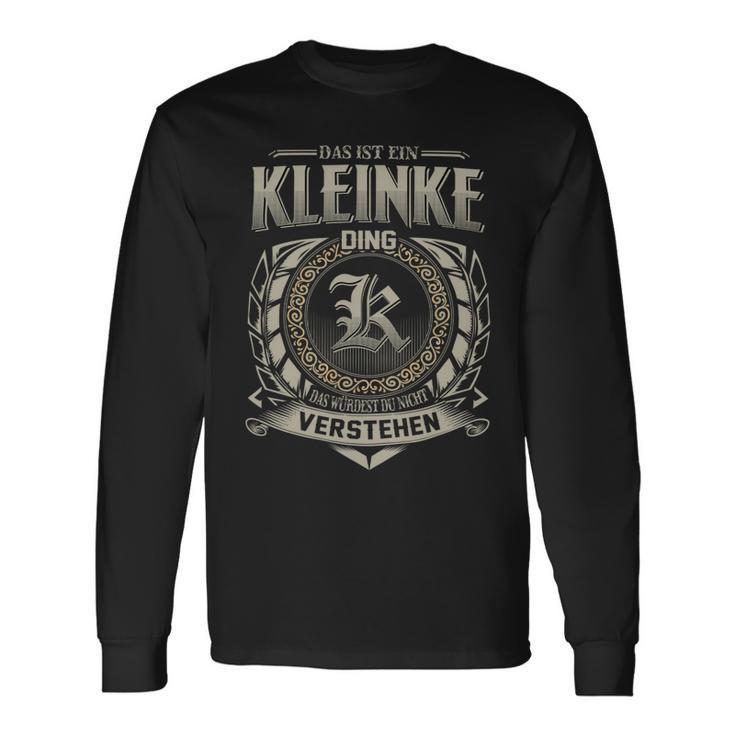 Das Ist Ein Kleinke Ding Kleinke Name Langarmshirts Geschenkideen