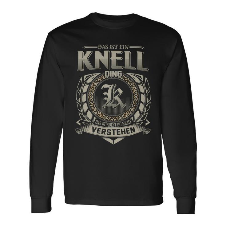 Das Ist Ein Knell Ding Knell Name Langarmshirts Geschenkideen