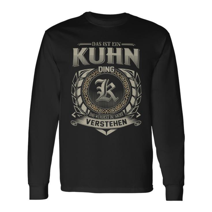 Das Ist Ein Kuhn Ding Kuhn Name Langarmshirts Geschenkideen