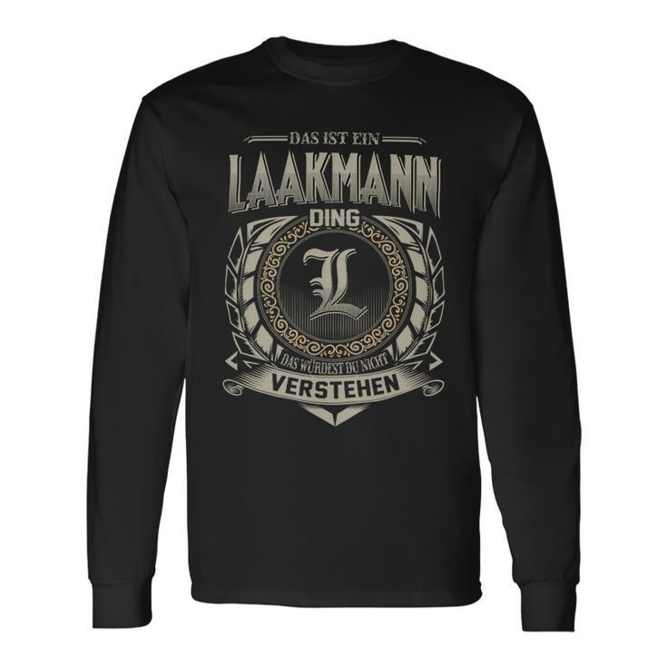 Das Ist Ein Laakmann Ding Laakmann Name Langarmshirts Geschenkideen