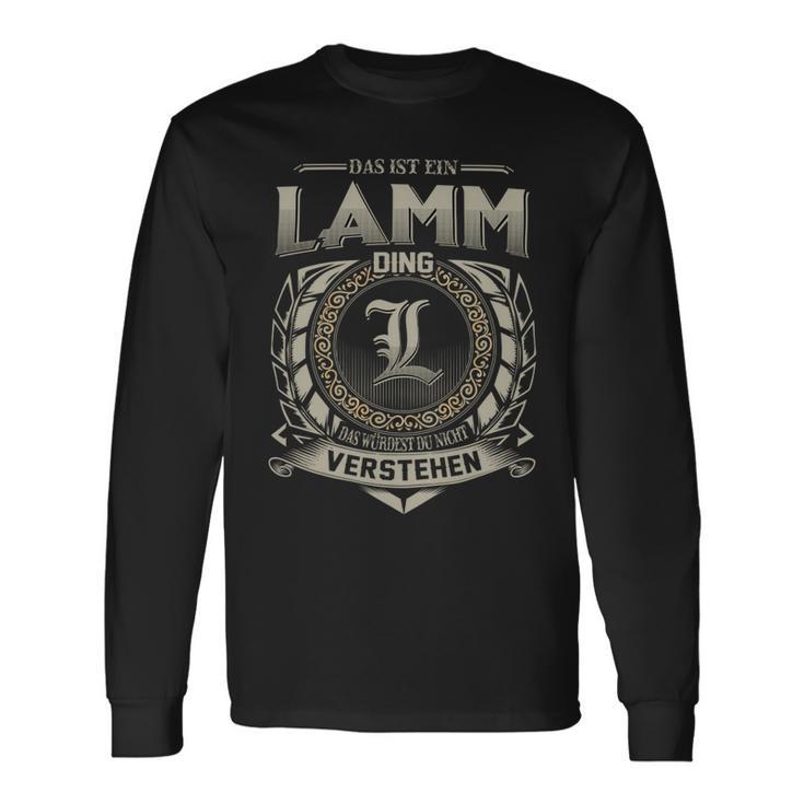 Das Ist Ein Lamm Ding Lamm Name Langarmshirts Geschenkideen