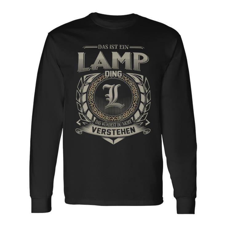 Das Ist Ein Lamp Ding Lamp Name Langarmshirts Geschenkideen