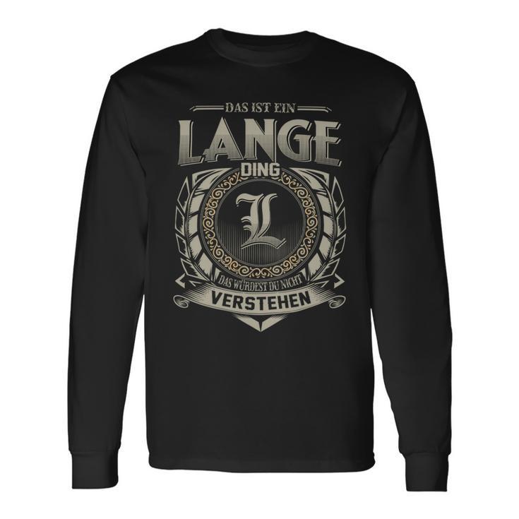 Das Ist Ein Lange Ding Lange Name Langarmshirts Geschenkideen