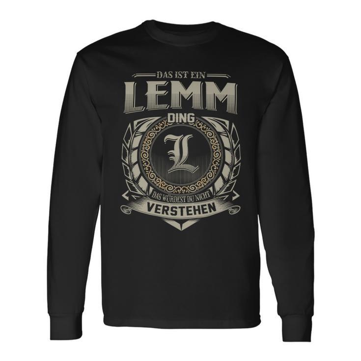 Das Ist Ein Lemm Ding Lemm Name Langarmshirts Geschenkideen