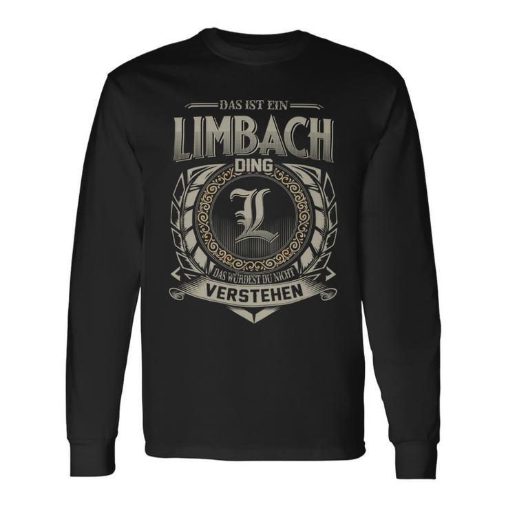 Das Ist Ein Limbach Ding Limbach Name Langarmshirts Geschenkideen