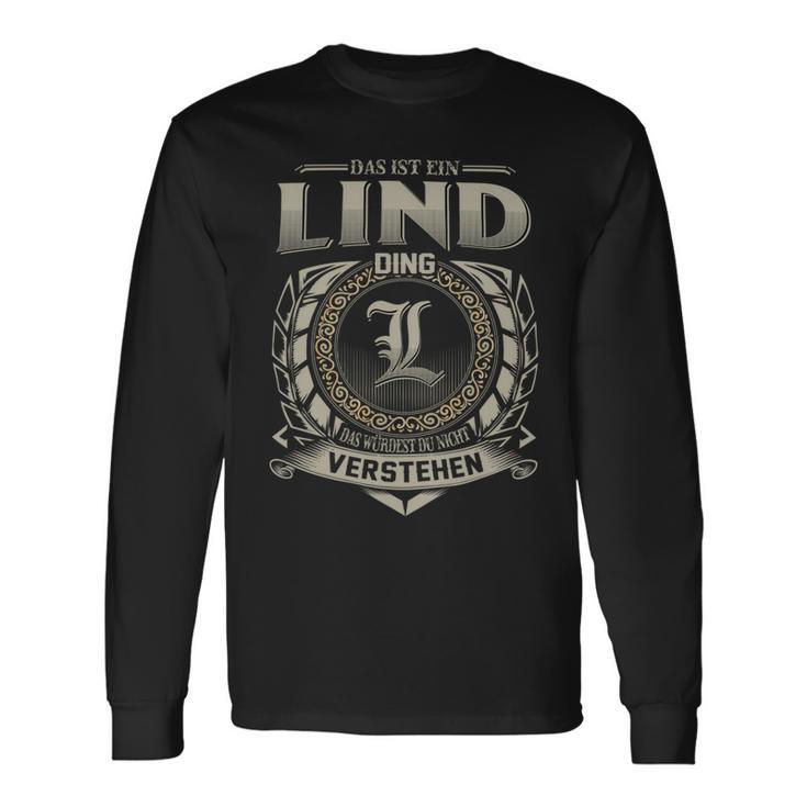 Das Ist Ein Lind Ding Lind Name Langarmshirts Geschenkideen