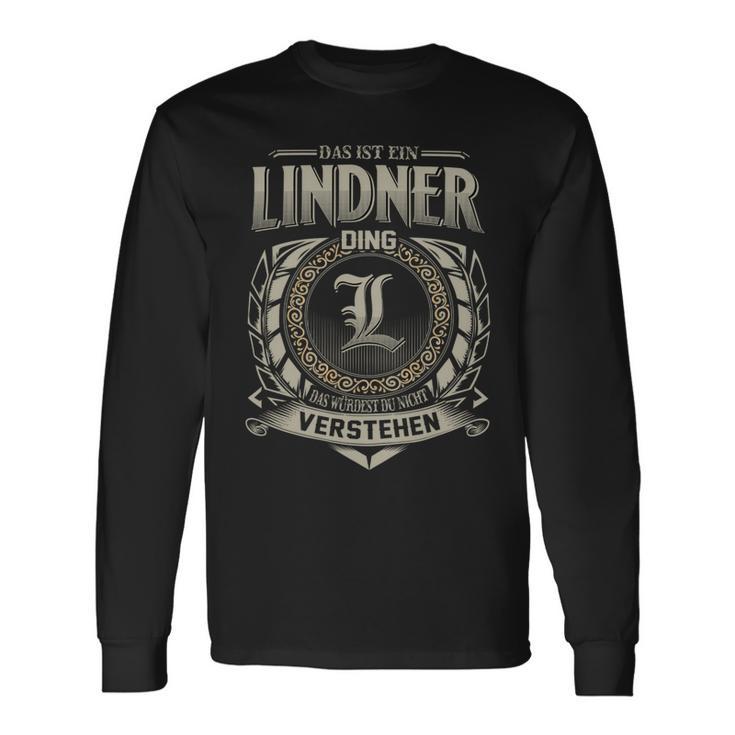 Das Ist Ein Lindner Ding Lindner Name Langarmshirts Geschenkideen