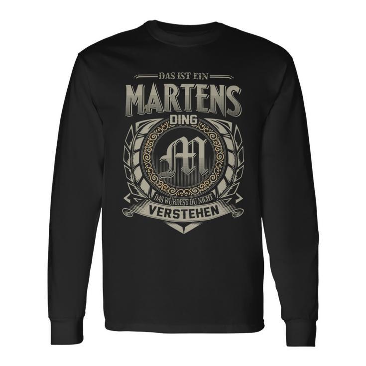 Das Ist Ein Martens Ding Martens Name Langarmshirts Geschenkideen