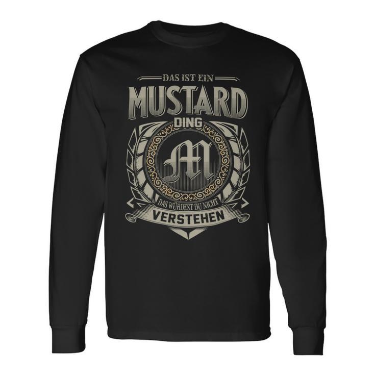 Das Ist Ein Mustard Ding Mustard Name Langarmshirts Geschenkideen