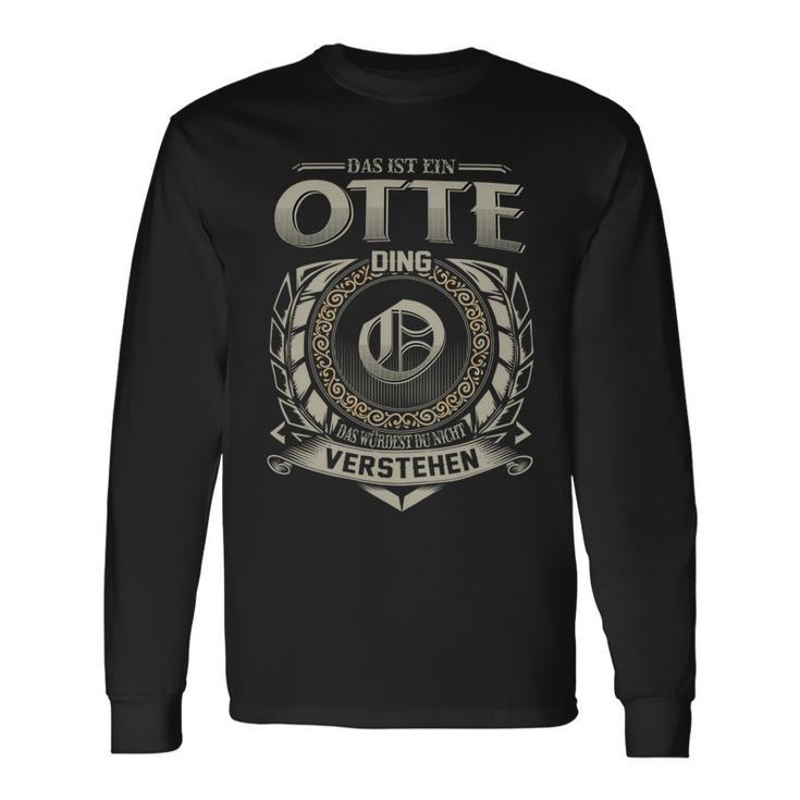 Das Ist Ein Otte Ding Otte Name Langarmshirts Geschenkideen