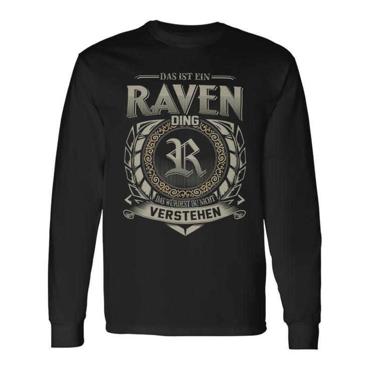 Das Ist Ein Raven Ding Raven Name Langarmshirts Geschenkideen