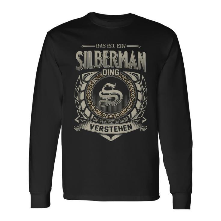 Das Ist Ein Silberman Ding Silberman Name Langarmshirts Geschenkideen