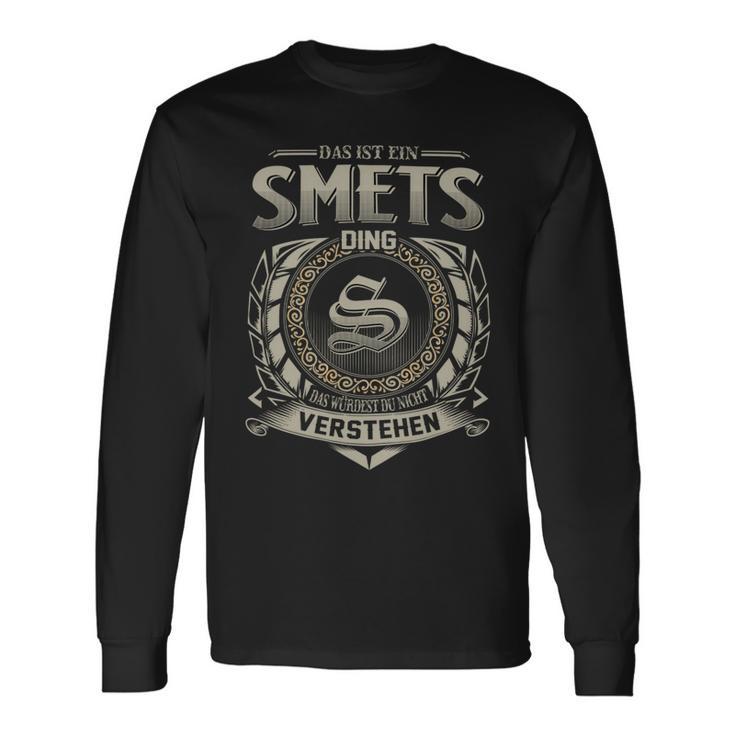 Das Ist Ein Smets Ding Smets Name Langarmshirts Geschenkideen