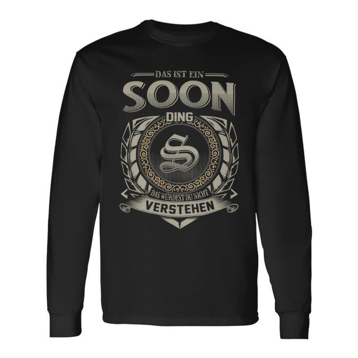 Das Ist Ein Soon Ding Soon Name Langarmshirts Geschenkideen