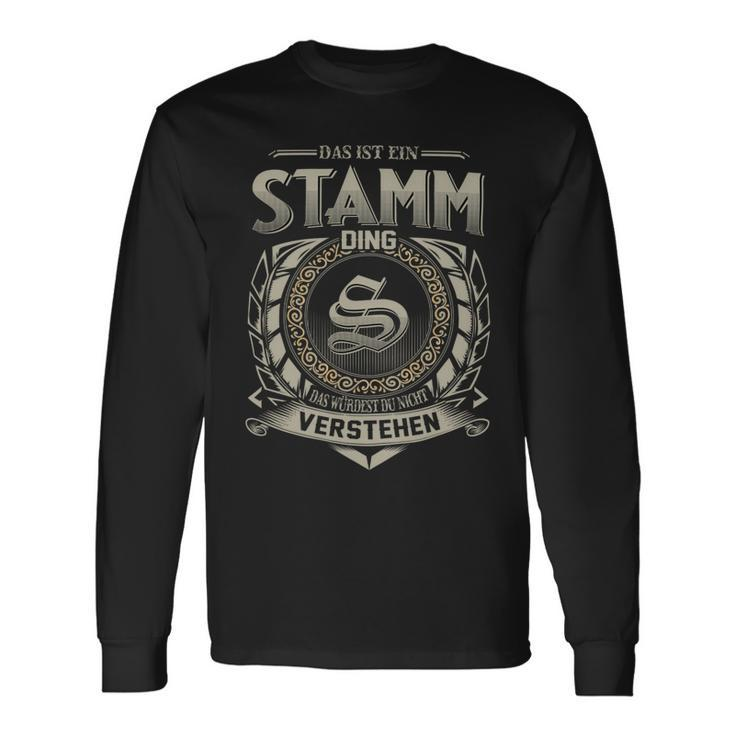 Das Ist Ein Stamm Ding Stamm Name Langarmshirts Geschenkideen