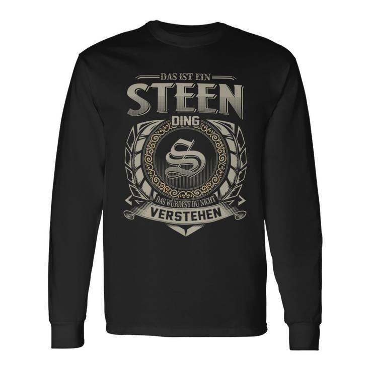 Das Ist Ein Steen Ding Steen Name Langarmshirts Geschenkideen