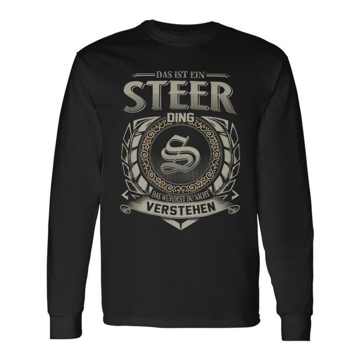 Das Ist Ein Steer Ding Steer Name Langarmshirts Geschenkideen