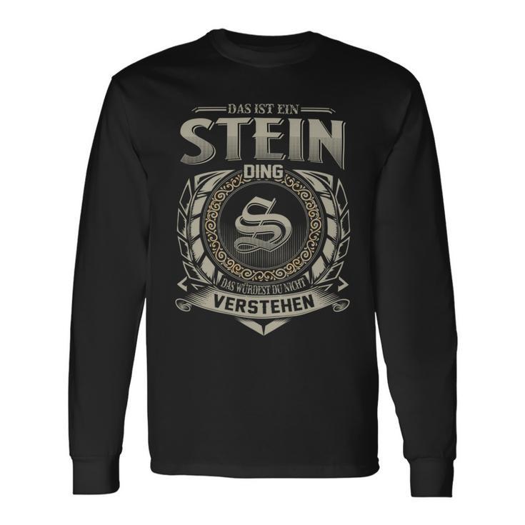 Das Ist Ein Stein Ding Stein Name Langarmshirts Geschenkideen