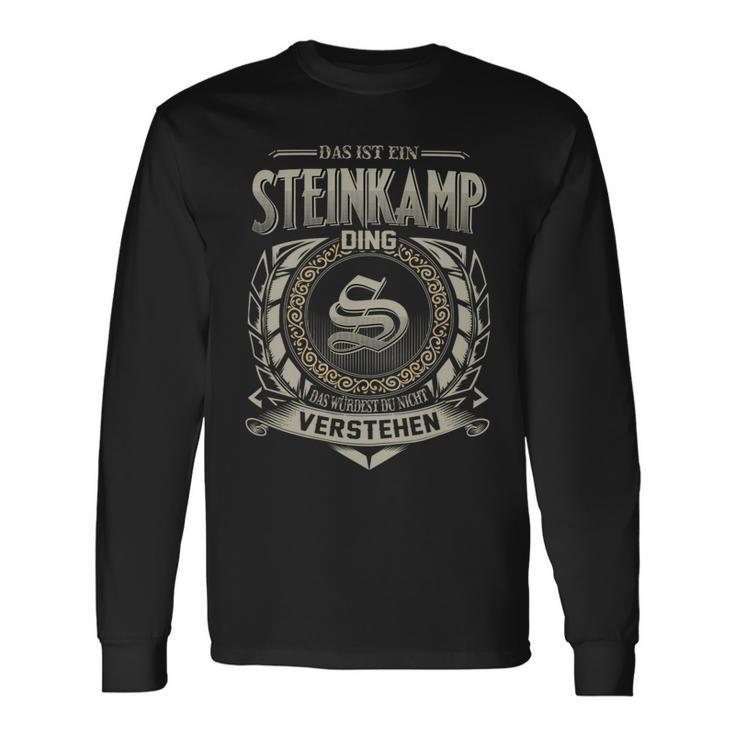 Das Ist Ein Steinkamp Ding Steinkamp Name Langarmshirts Geschenkideen