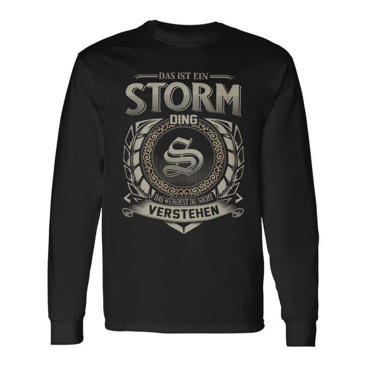 Das Ist Ein Storm Ding Storm Name Langarmshirts Geschenkideen