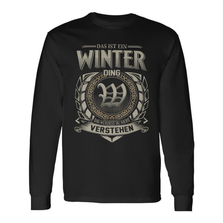 Das Ist Ein Winter Ding Winter Name Langarmshirts Geschenkideen