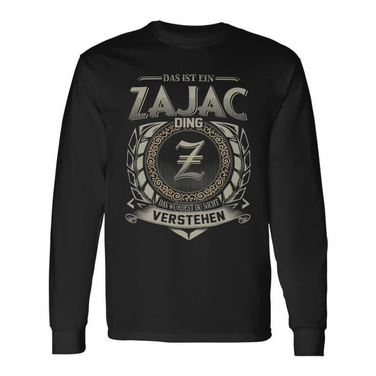 Das Ist Ein Zajac Ding Zajac Name Langarmshirts Geschenkideen