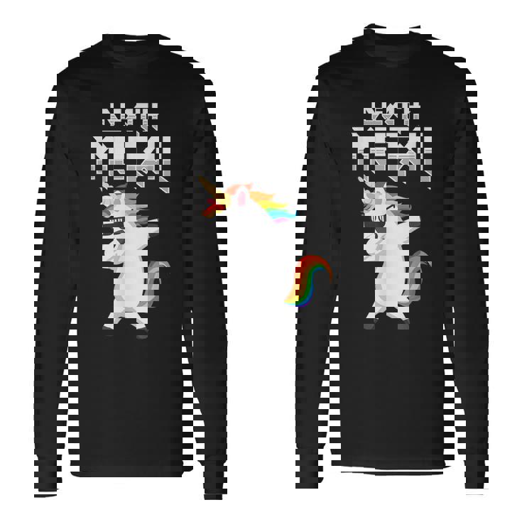 Death Metal Unicornio Hard Rock Hard Metal Camiseta de manga larga