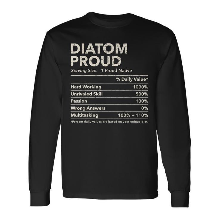 Diatom Nevada Proud Nutrition Facts Long Sleeve T-Shirt