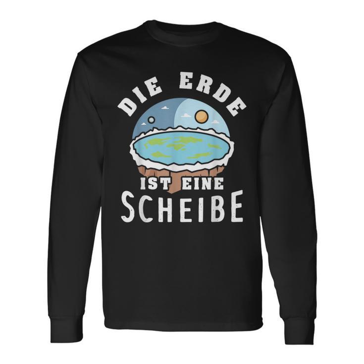 Die Erde Ist Eine Scheiben Langarmshirts Geschenkideen