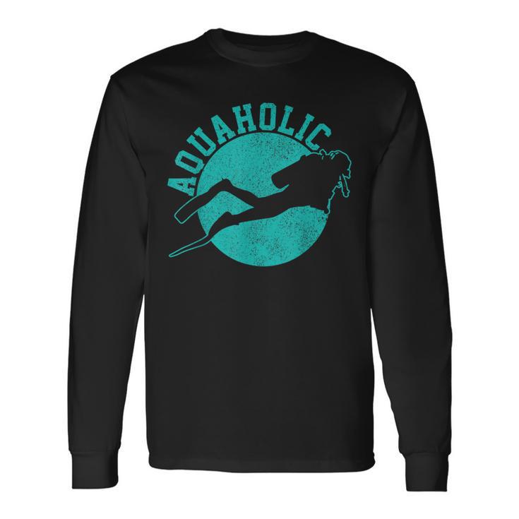 Diver Aquaholic Diving Langarmshirts Geschenkideen