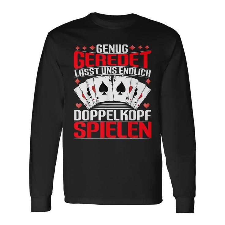 Doppelkopf Card Games Enug Geredet Lasst Uns Spielen S Langarmshirts Geschenkideen