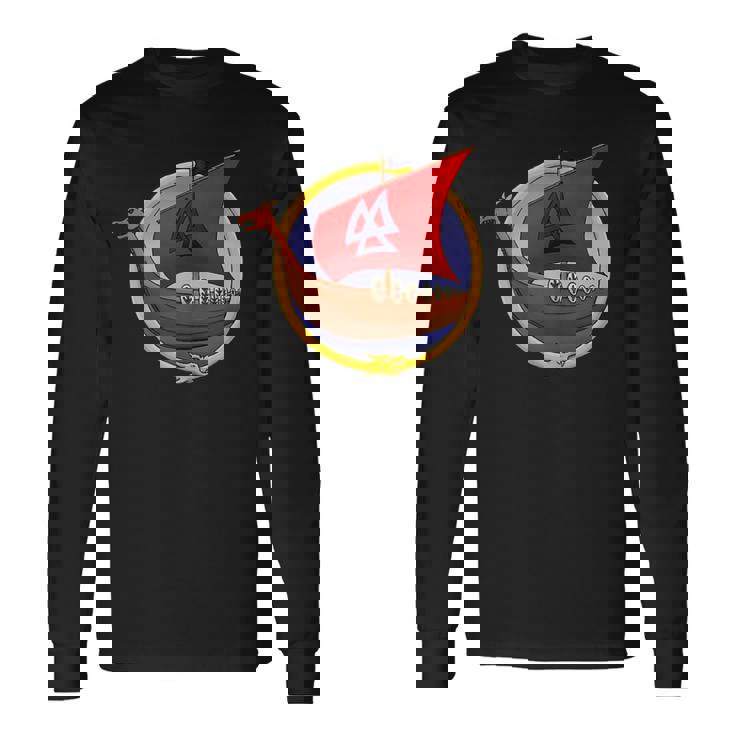 Drakkar Viking Dragon Longboat Nordic Sailing Tank Top Long Sleeve T-Shirt