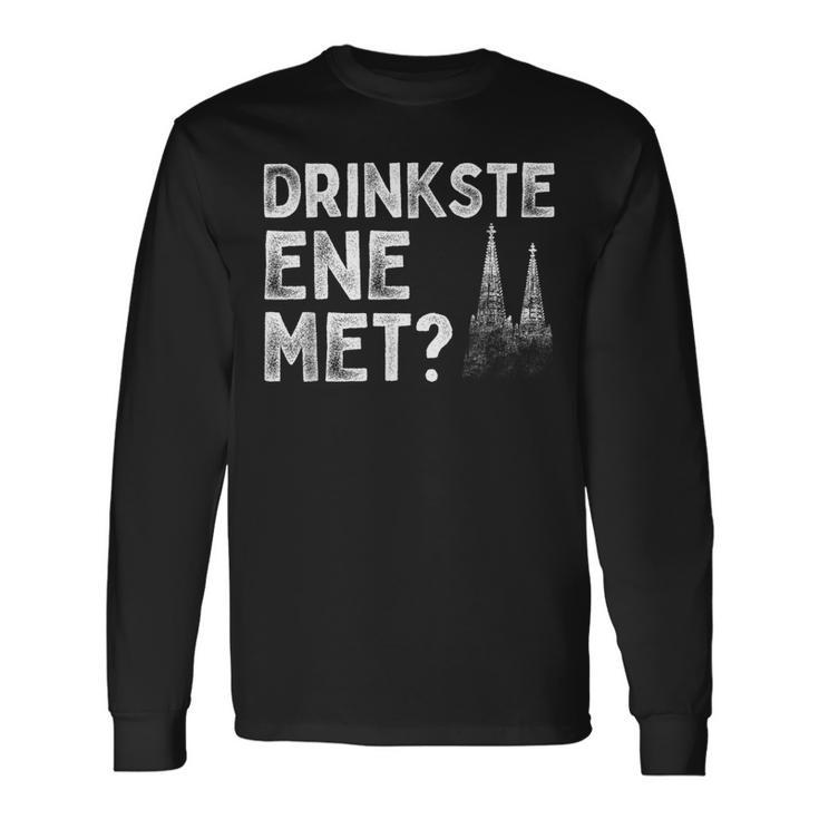 Drinkste Ene Met Kölsches Grundgesetz Carnival Cologne Langarmshirts Geschenkideen