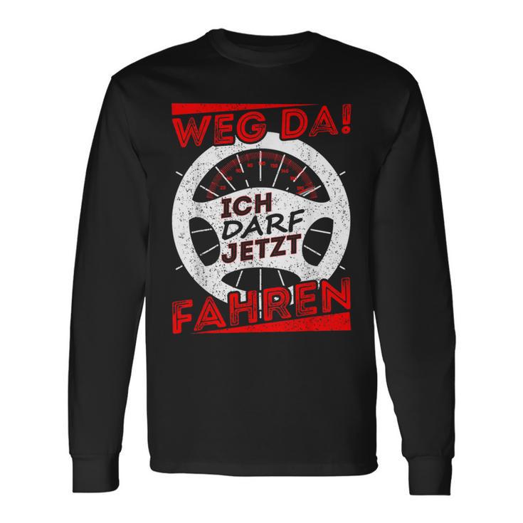 Driver Licence Testing Passed Weg Da Ich Darf Jetzt Fahren Langarmshirts Geschenkideen