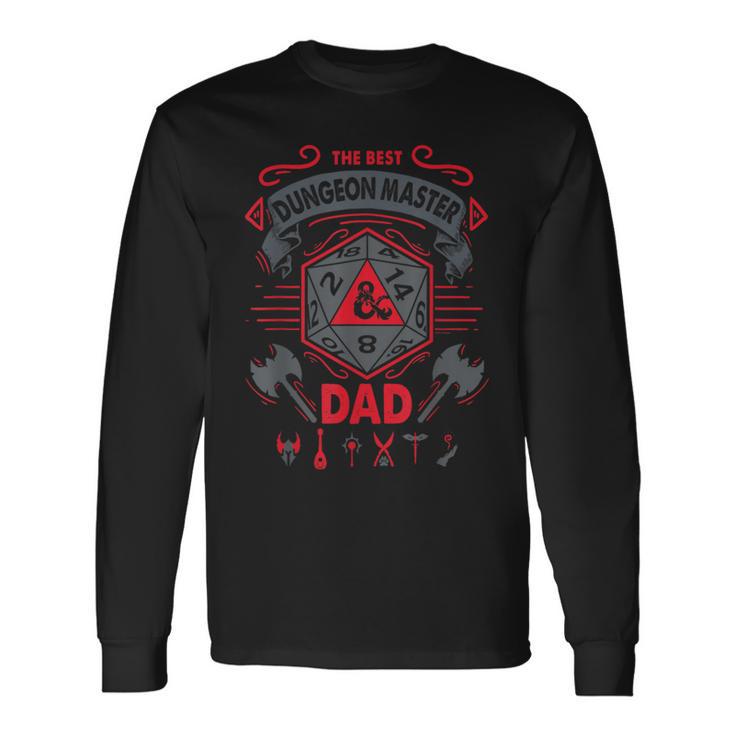 Dungeons & Dragons The Best Dungeon Master Dad Die Logo Langarmshirts Geschenkideen