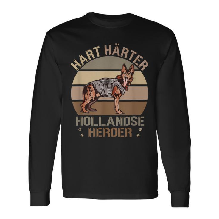 Dutch German Shepherd Hard Hardener Hollandse Herder Dog Langarmshirts Geschenkideen