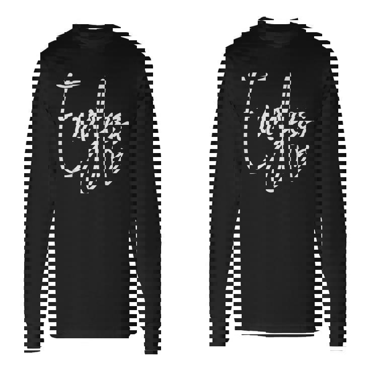 Eagles Team Pride School Spirit Heart Long Sleeve T-Shirt Gifts ideas