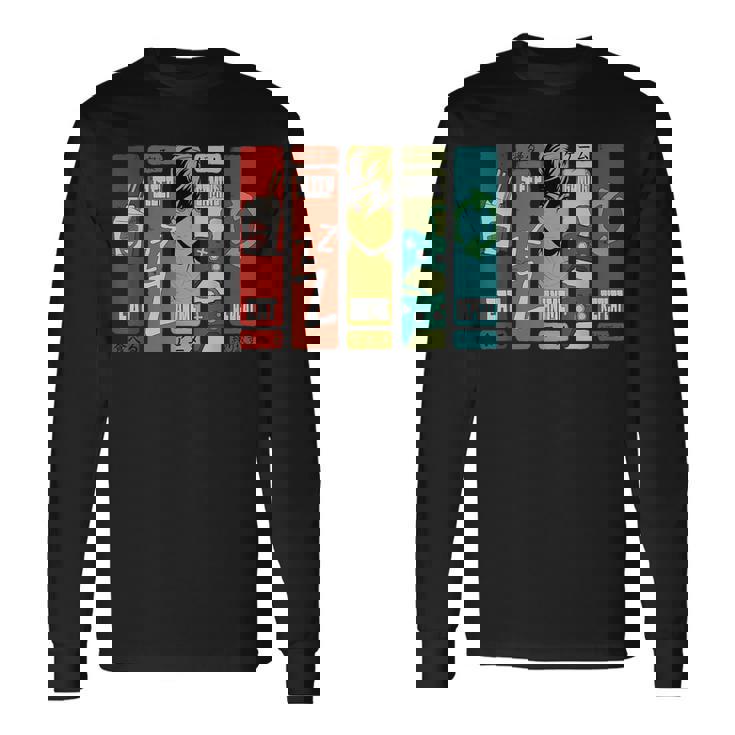 Eat Sleep Anime Gaming Repeat Kawaii Anime Manga Long Sleeve T-Shirt