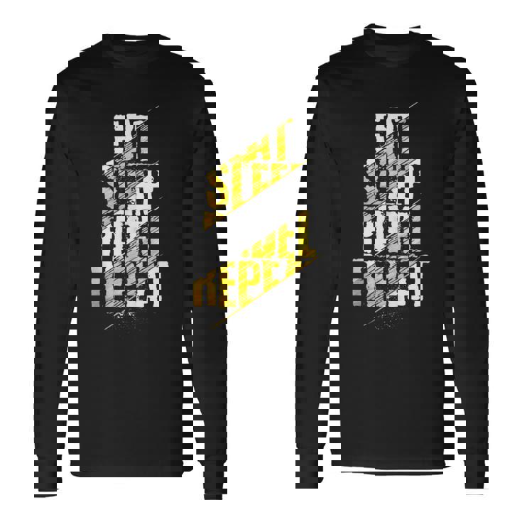 Eat Sleep Padel Repeat Padel Tennis Divertido Padelista Sin Mangas Camiseta de manga larga Ideas de regalos