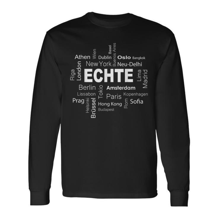 Echte Meine Hauptstadt Echte Meine Hauptstadt Langarmshirts Geschenkideen