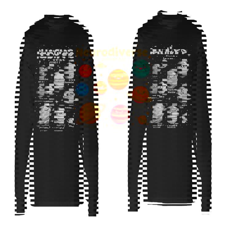 Education Autism Awareness Neurodiverse Universe Special Long Sleeve T-Shirt