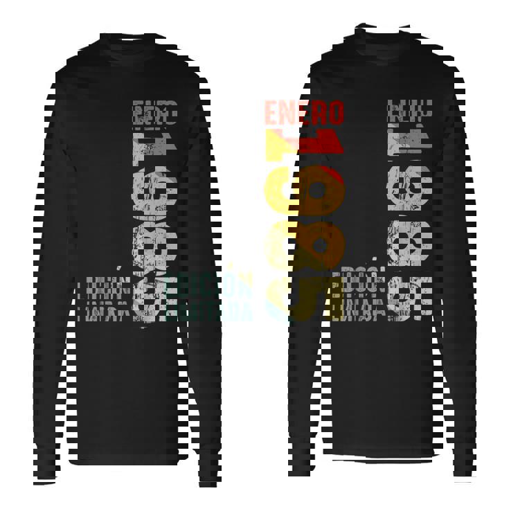 Enero De 1985 Retro 1985 Año 1985Intage 1985 Desde 1985 Camiseta de manga larga