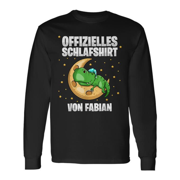 Fabian Official Sleep Personalised Langarmshirts Geschenkideen