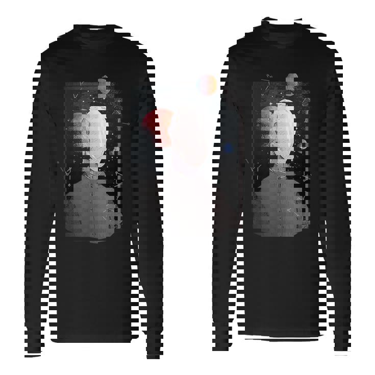 Faceless Man Planet Astronaut -Astral Cosmic Space Long Sleeve T-Shirt