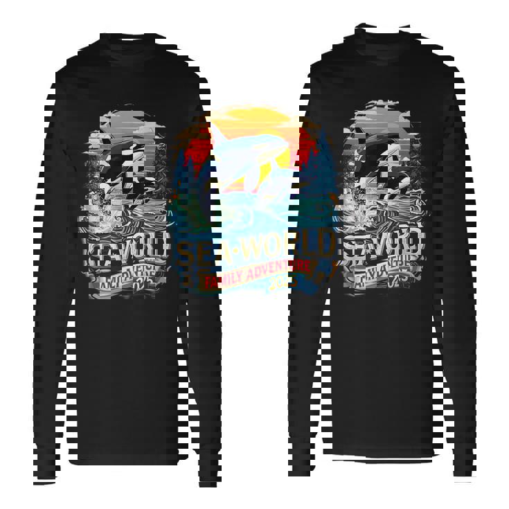 Family Adventure Sea World 2025 Ocean Explorer Memories Long Sleeve T-Shirt Gifts ideas